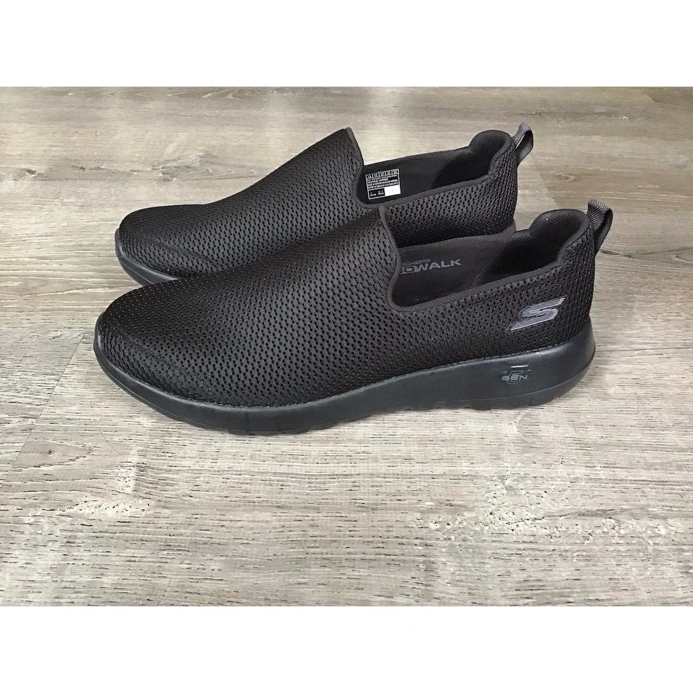 Skechers Go Walk Max Mens Size 13 Black Slip On Walking Shoes 54600 NEW